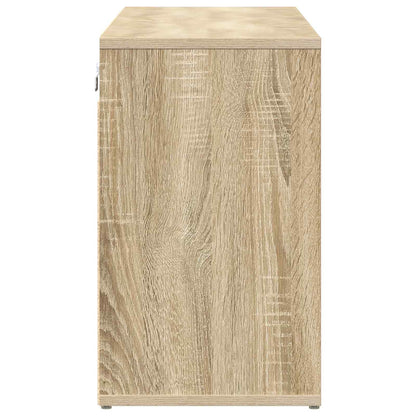 vidaXL Shoe Cabinet 103 x 30 x 51 cm Engineered Wood Sonoma Oak