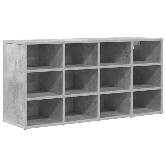 vidaXL Shoe Cabinet 103 x 30 x 51 cm Engineered Wood Concrete grey