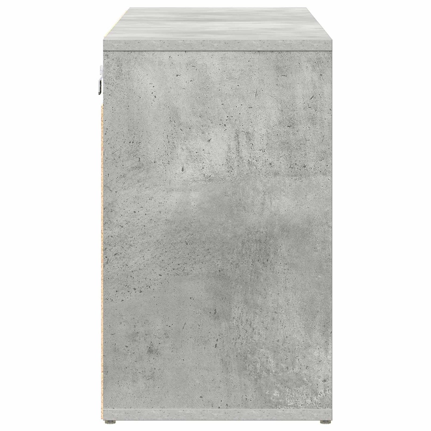 vidaXL Shoe Cabinet 103 x 30 x 51 cm Engineered Wood Concrete grey