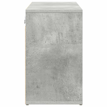 vidaXL Shoe Cabinet 103 x 30 x 51 cm Engineered Wood Concrete grey