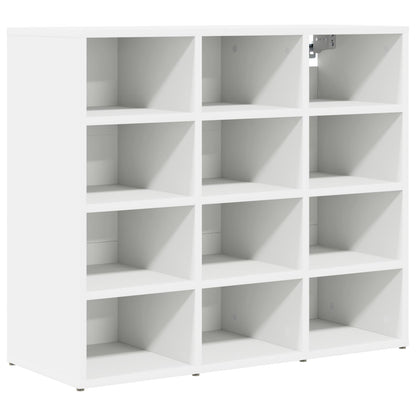 vidaXL Shoe Cabinet 77.5 x 30 x 67 cm Engineered Wood White
