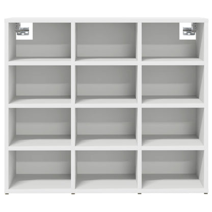 vidaXL Shoe Cabinet 77.5 x 30 x 67 cm Engineered Wood White