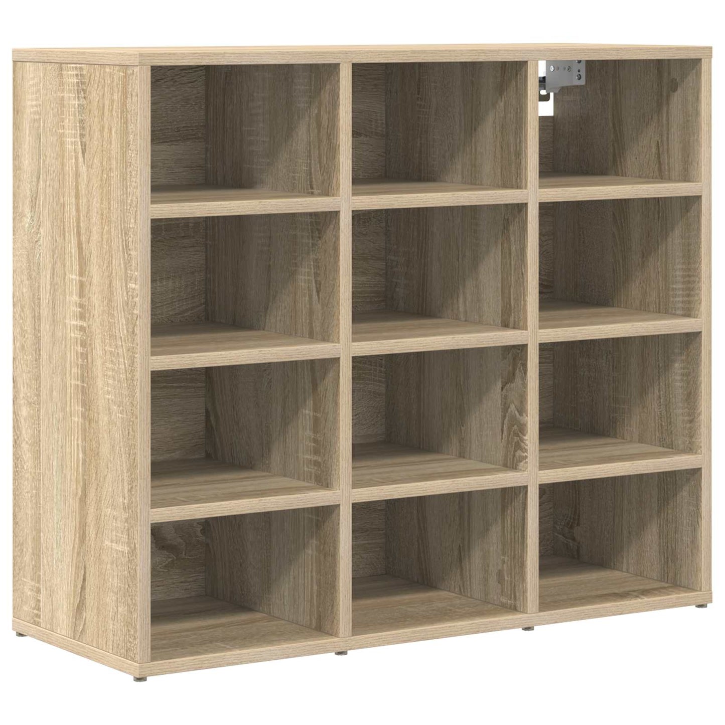 vidaXL Shoe Cabinet 77.5 x 30 x 67 cm Engineered Wood Sonoma Oak