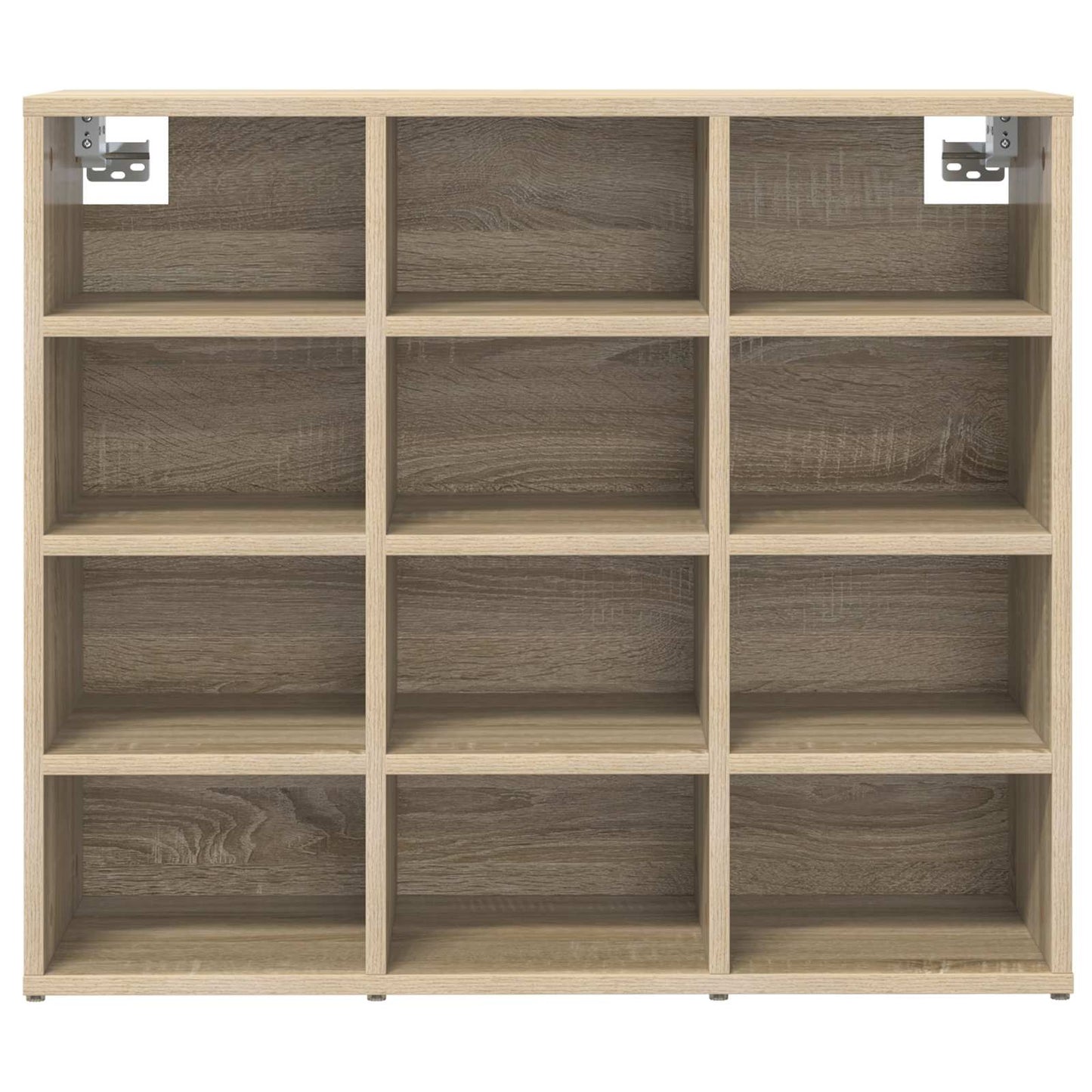 vidaXL Shoe Cabinet 77.5 x 30 x 67 cm Engineered Wood Sonoma Oak