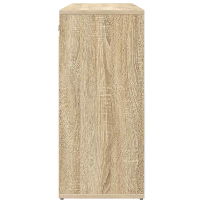 vidaXL Shoe Cabinet 77.5 x 30 x 67 cm Engineered Wood Sonoma Oak