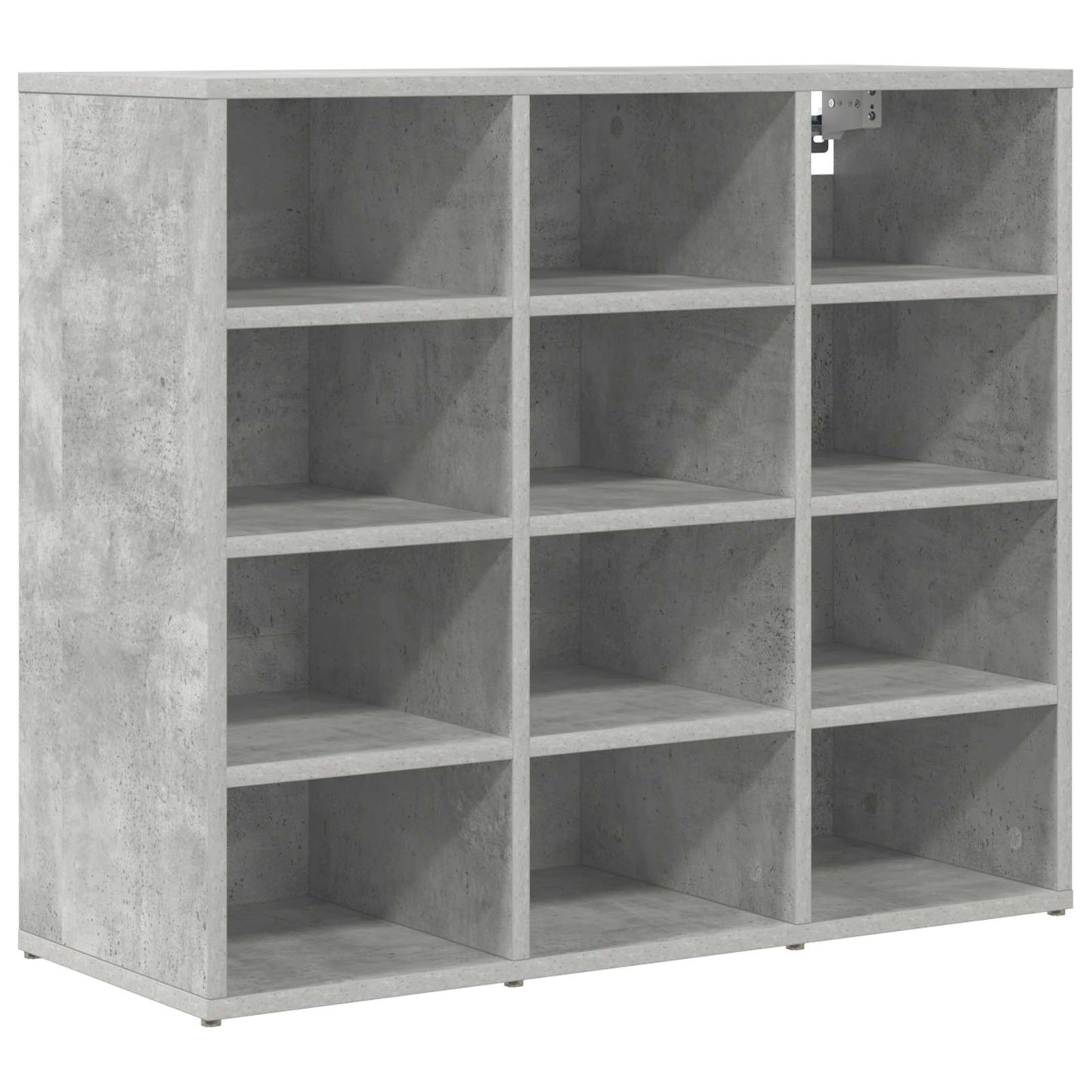 vidaXL Shoe Cabinet 77.5 x 30 x 67 cm Engineered Wood Concrete grey