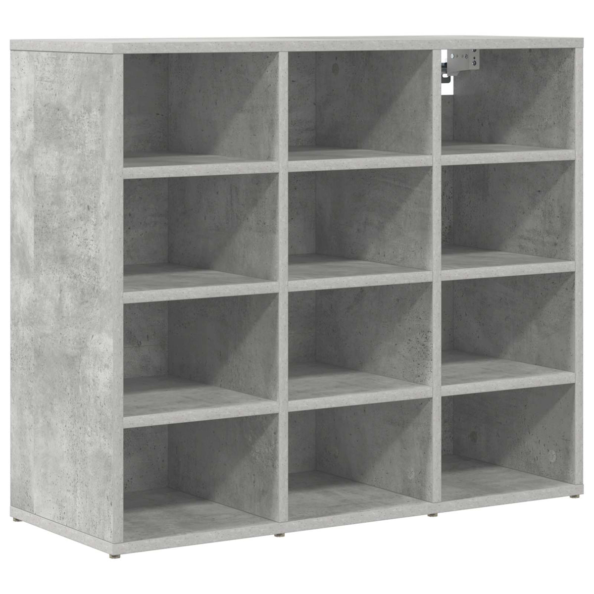 vidaXL Shoe Cabinet 77.5 x 30 x 67 cm Engineered Wood Concrete grey