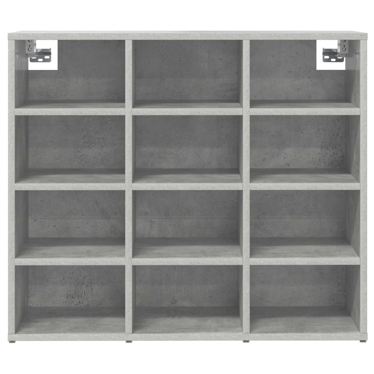 vidaXL Shoe Cabinet 77.5 x 30 x 67 cm Engineered Wood Concrete grey