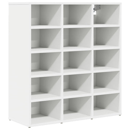 vidaXL Shoe Cabinet 77.5 x 30 x 83.5 cm Engineered Wood White