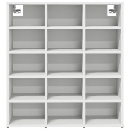 vidaXL Shoe Cabinet 77.5 x 30 x 83.5 cm Engineered Wood White