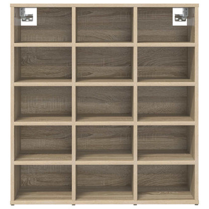 vidaXL Shoe Cabinet 77.5 x 30 x 83.5 cm Engineered Wood Sonoma Oak