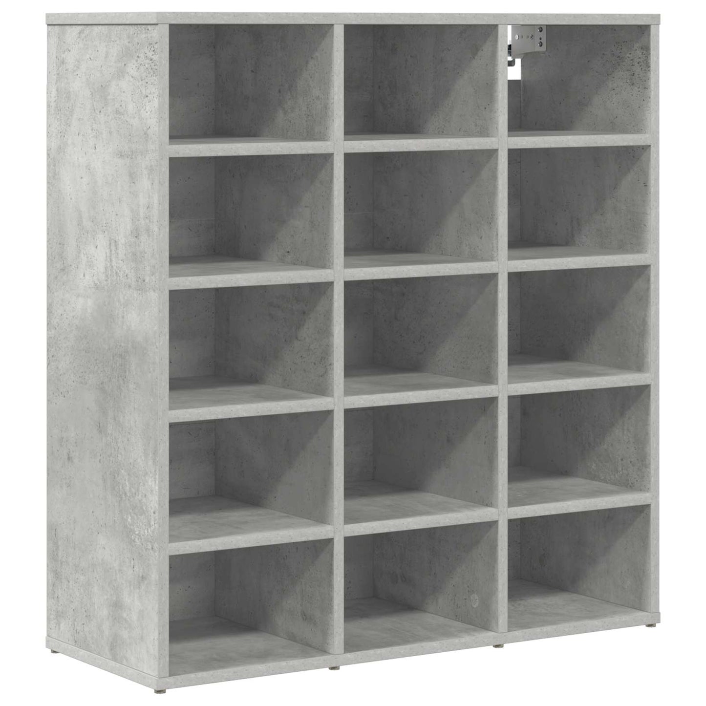 vidaXL Shoe Cabinet 77.5 x 30 x 83.5 cm Engineered Wood Concrete grey