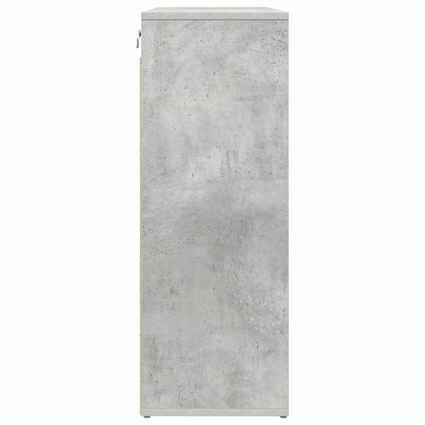 vidaXL Shoe Cabinet 77.5 x 30 x 83.5 cm Engineered Wood Concrete grey