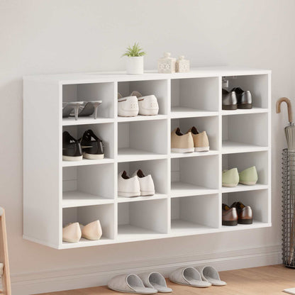 vidaXL Shoe Cabinet 103 x 30 x 67 cm Engineered Wood White