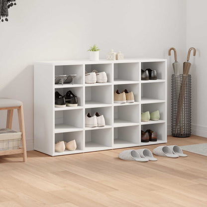 vidaXL Shoe Cabinet 103 x 30 x 67 cm Engineered Wood White
