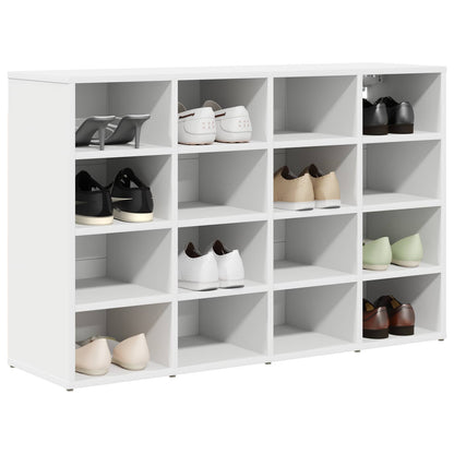 vidaXL Shoe Cabinet 103 x 30 x 67 cm Engineered Wood White