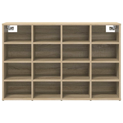 vidaXL Shoe Cabinet 103 x 30 x 67 cm Engineered Wood Sonoma Oak