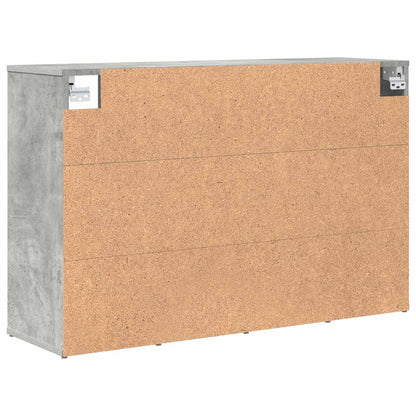 vidaXL Shoe Cabinet 103 x 30 x 67 cm Engineered Wood Concrete grey