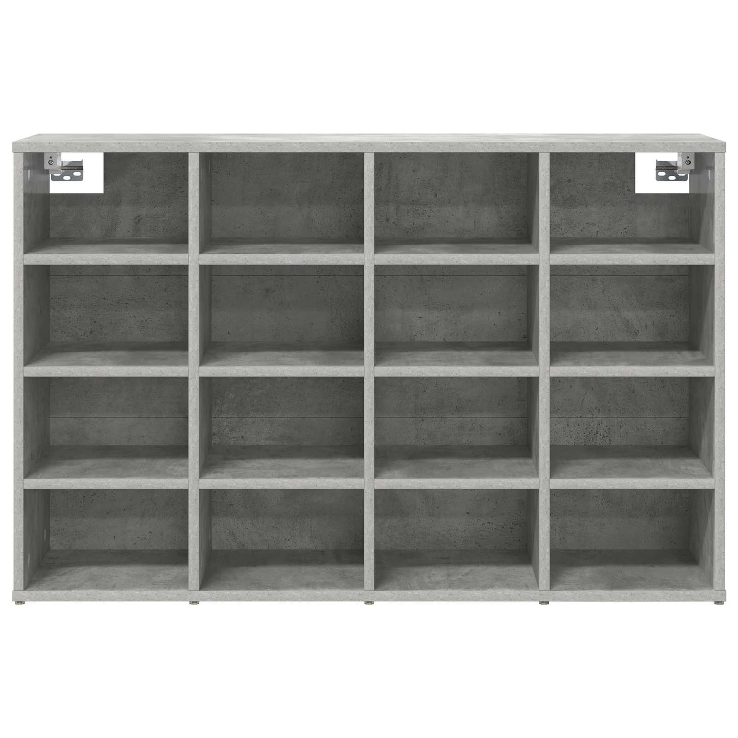 vidaXL Shoe Cabinet 103 x 30 x 67 cm Engineered Wood Concrete grey