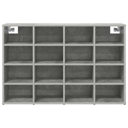 vidaXL Shoe Cabinet 103 x 30 x 67 cm Engineered Wood Concrete grey