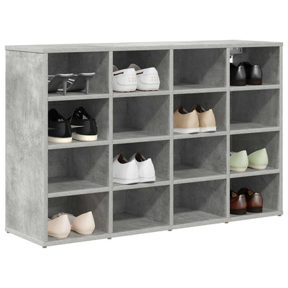 vidaXL Shoe Cabinet 103 x 30 x 67 cm Engineered Wood Concrete grey