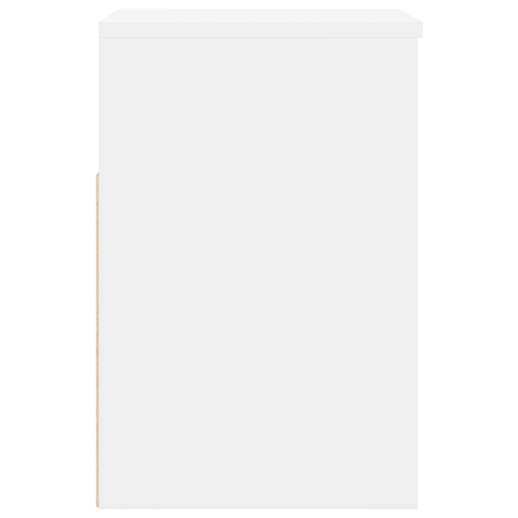808738 vidaXL Shoe Bench White 60x30x45 cm Engineered Wood