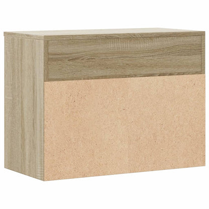 808741 vidaXL Shoe Bench Sonoma Oak 60x30x45 cm Engineered Wood