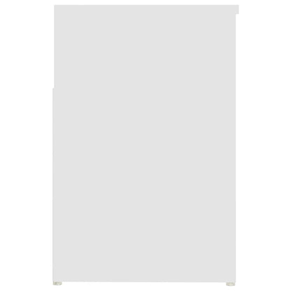808747 vidaXL Shoe Bench White 80x30x45 cm Engineered Wood