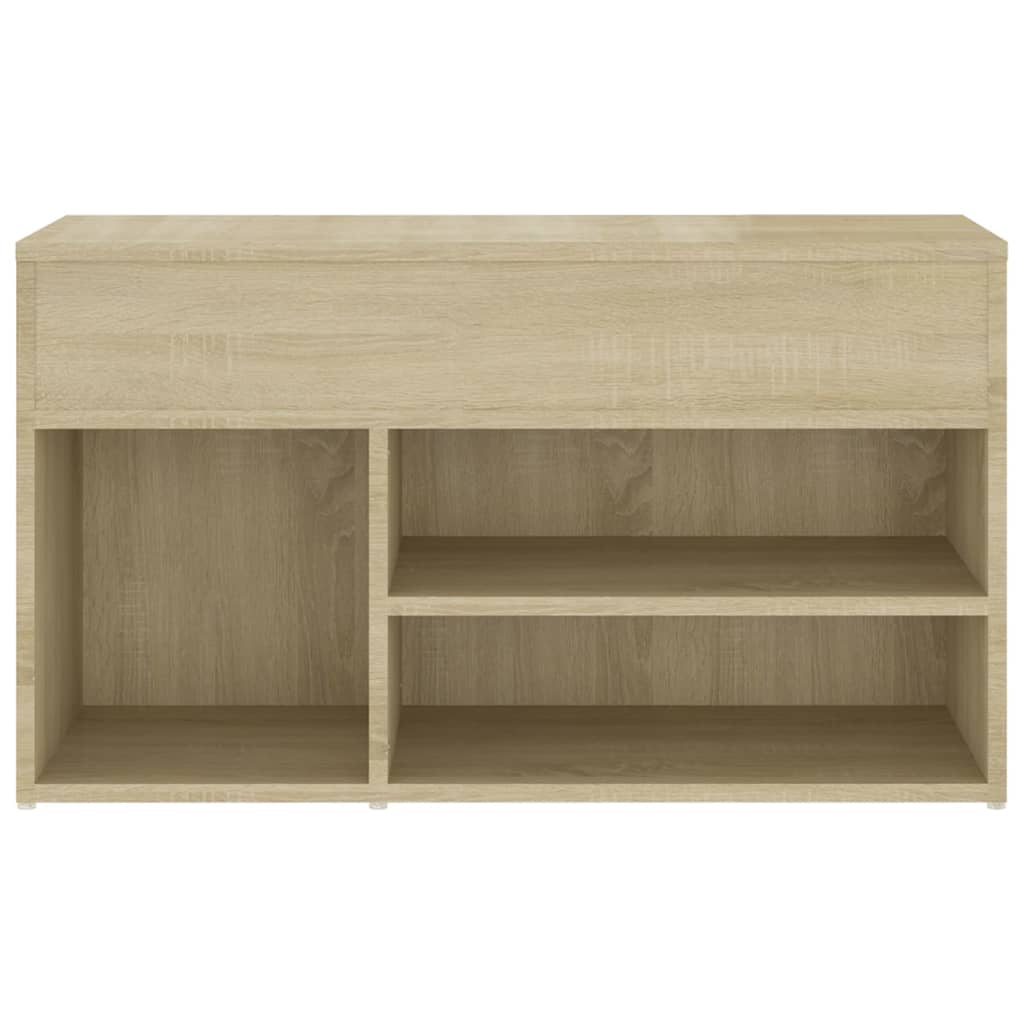 808750 vidaXL Shoe Bench Sonoma Oak 80x30x45 cm Engineered Wood