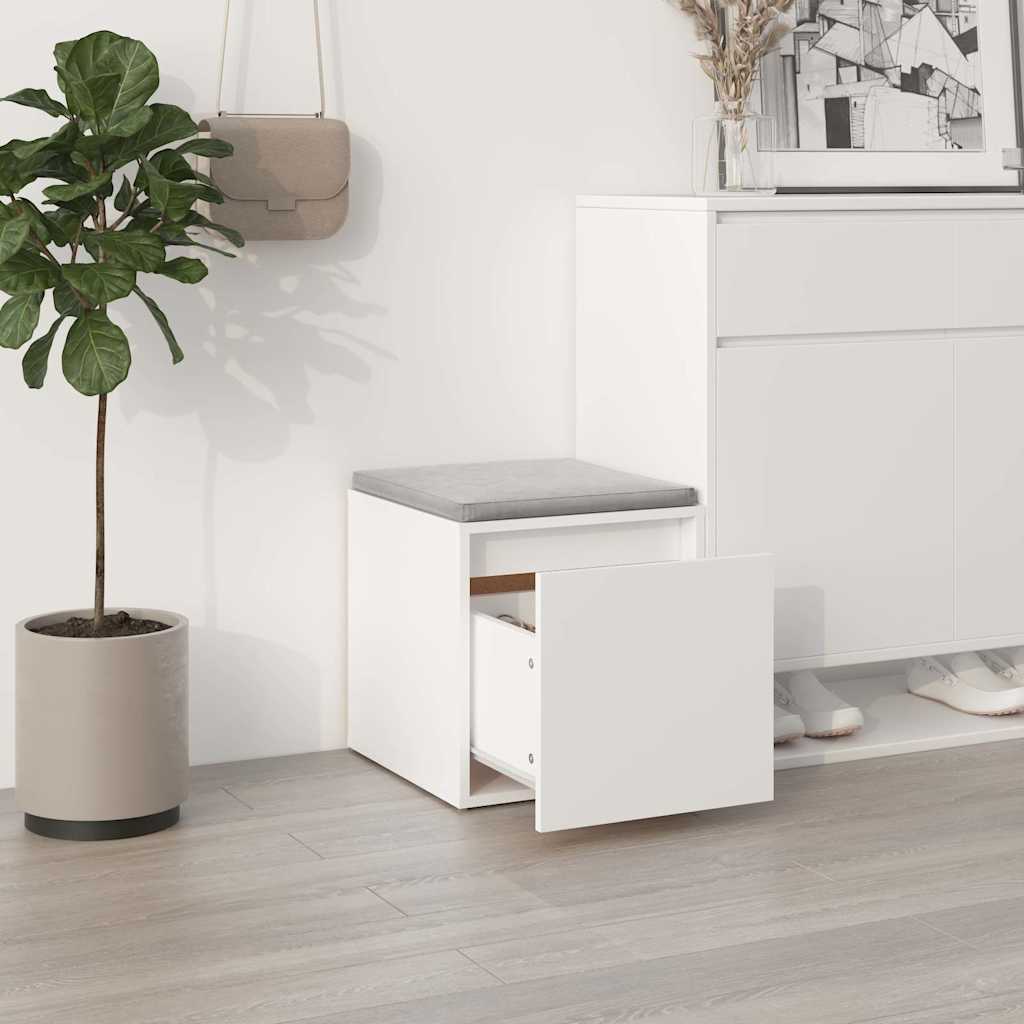 vidaXL Box Drawer White 40,5x40x40 cm Engineered Wood