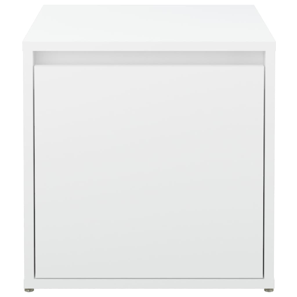 vidaXL Box Drawer White 40.5x40x40 cm Engineered Wood