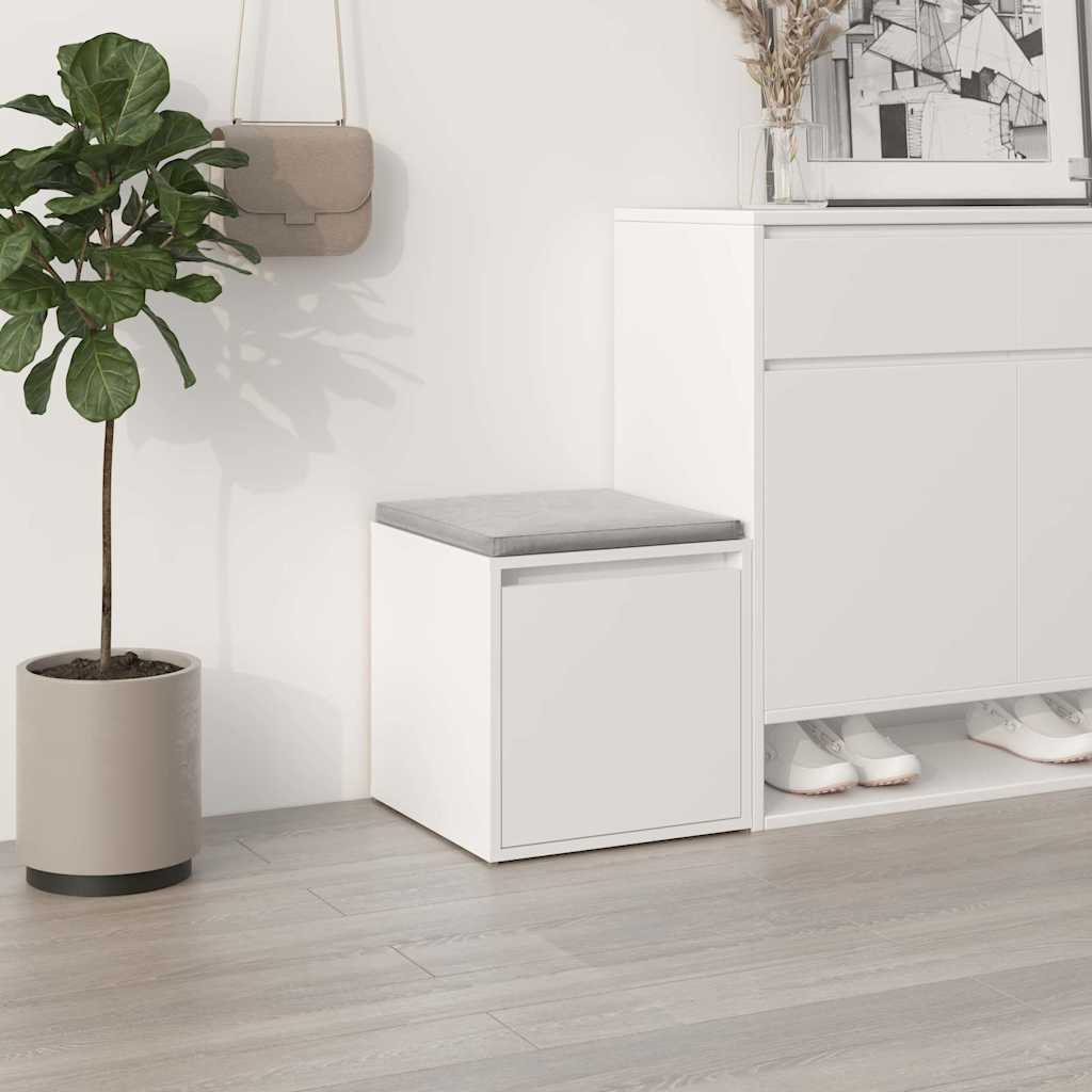 vidaXL Box Drawer White 40,5x40x40 cm Engineered Wood