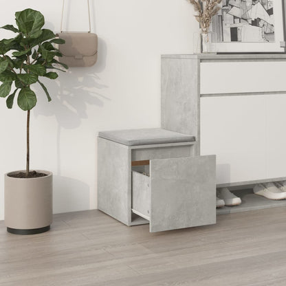 vidaXL Box Drawer | Concrete grey | Engineered wood | 40.5x40x40 cm | Box Drawer
