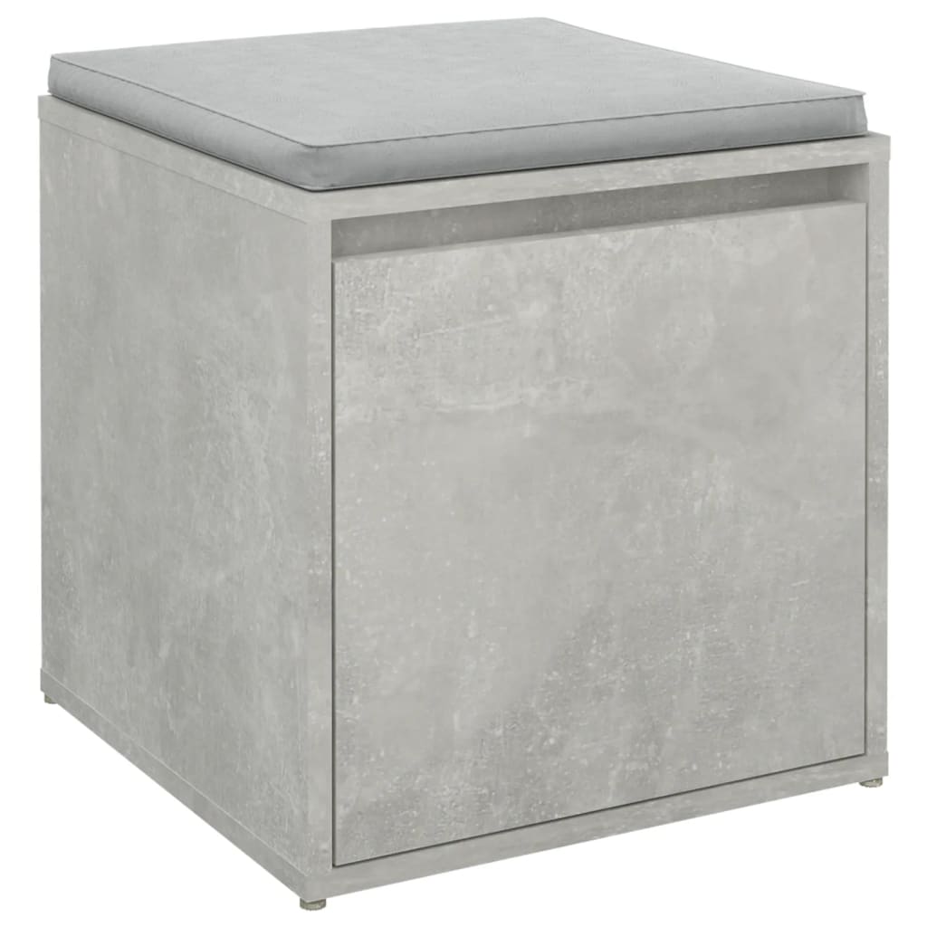 vidaXL Box Drawer | Concrete grey | Engineered wood | 40.5x40x40 cm | Box Drawer