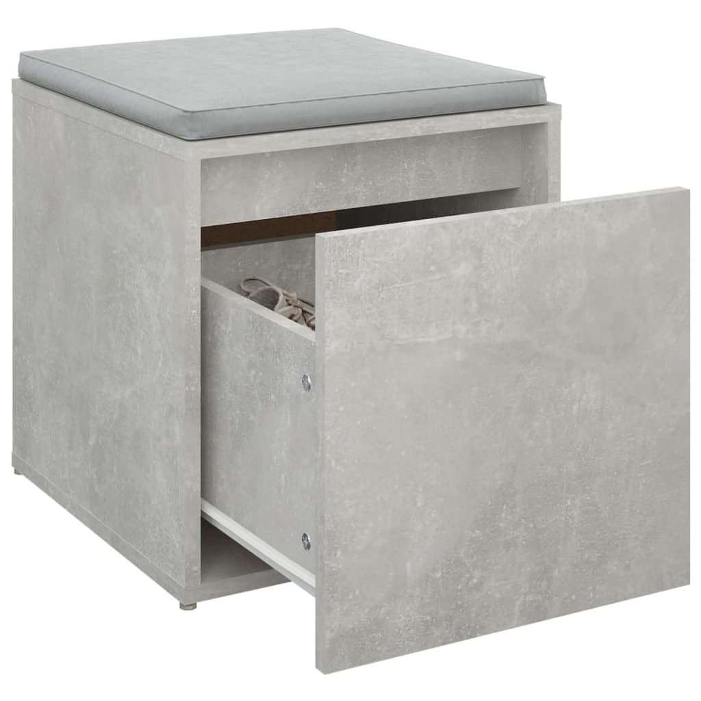 vidaXL Box Drawer | Concrete grey | Engineered wood | 40.5x40x40 cm | Box Drawer