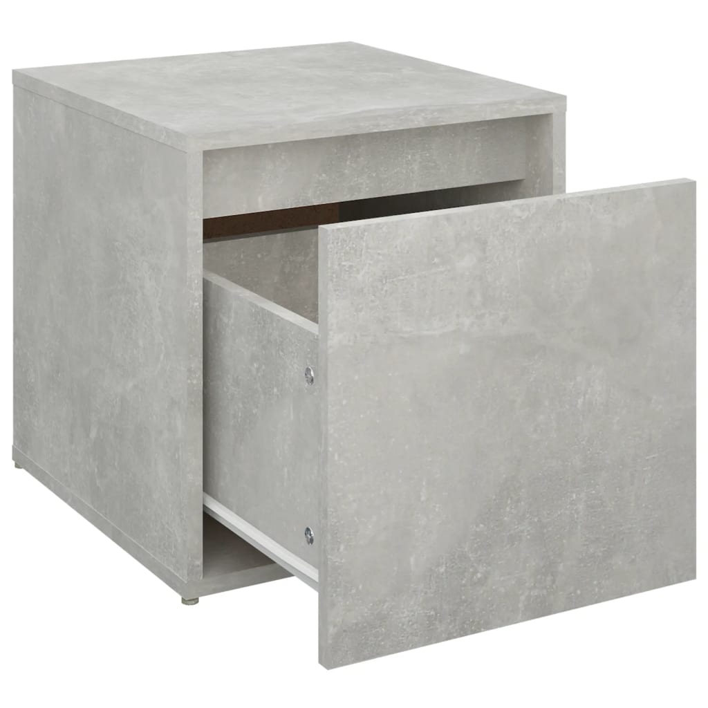 vidaXL Box Drawer | Concrete grey | Engineered wood | 40.5x40x40 cm | Box Drawer