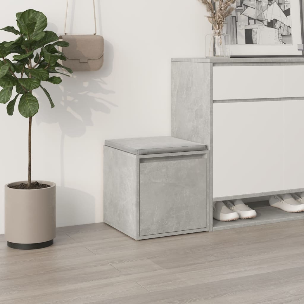 vidaXL Box Drawer | Concrete grey | Engineered wood | 40.5x40x40 cm | Box Drawer