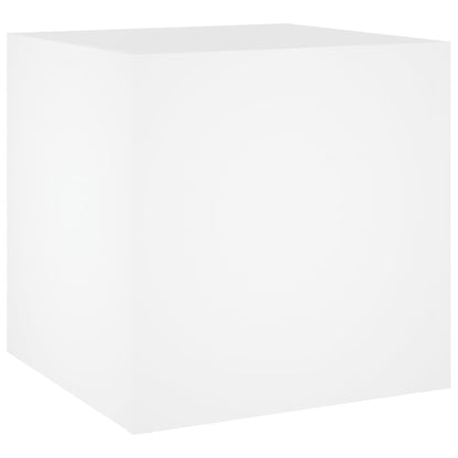 vidaXL Planter Box White 40x40x40 cm Engineered Wood