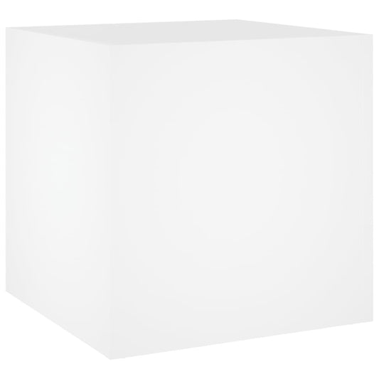 vidaXL Planter Box White 40x40x40 cm Engineered Wood