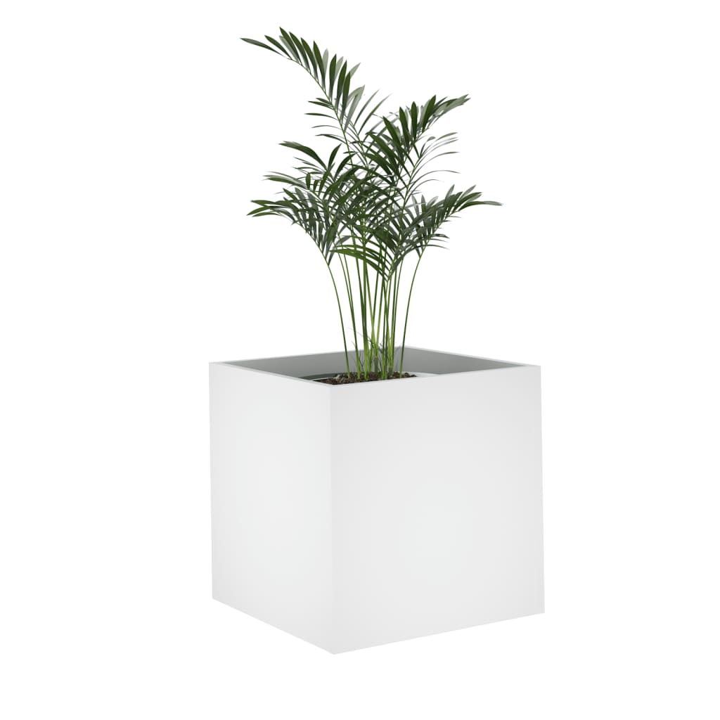vidaXL Planter Box White 40x40x40 cm Engineered Wood