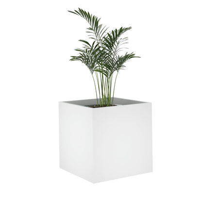 vidaXL Planter Box White 40x40x40 cm Engineered Wood