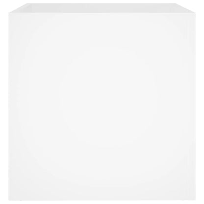 vidaXL Planter Box White 40x40x40 cm Engineered Wood