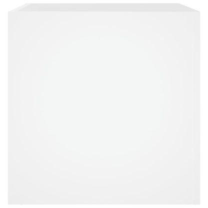 vidaXL Planter Box White 40x40x40 cm Engineered Wood