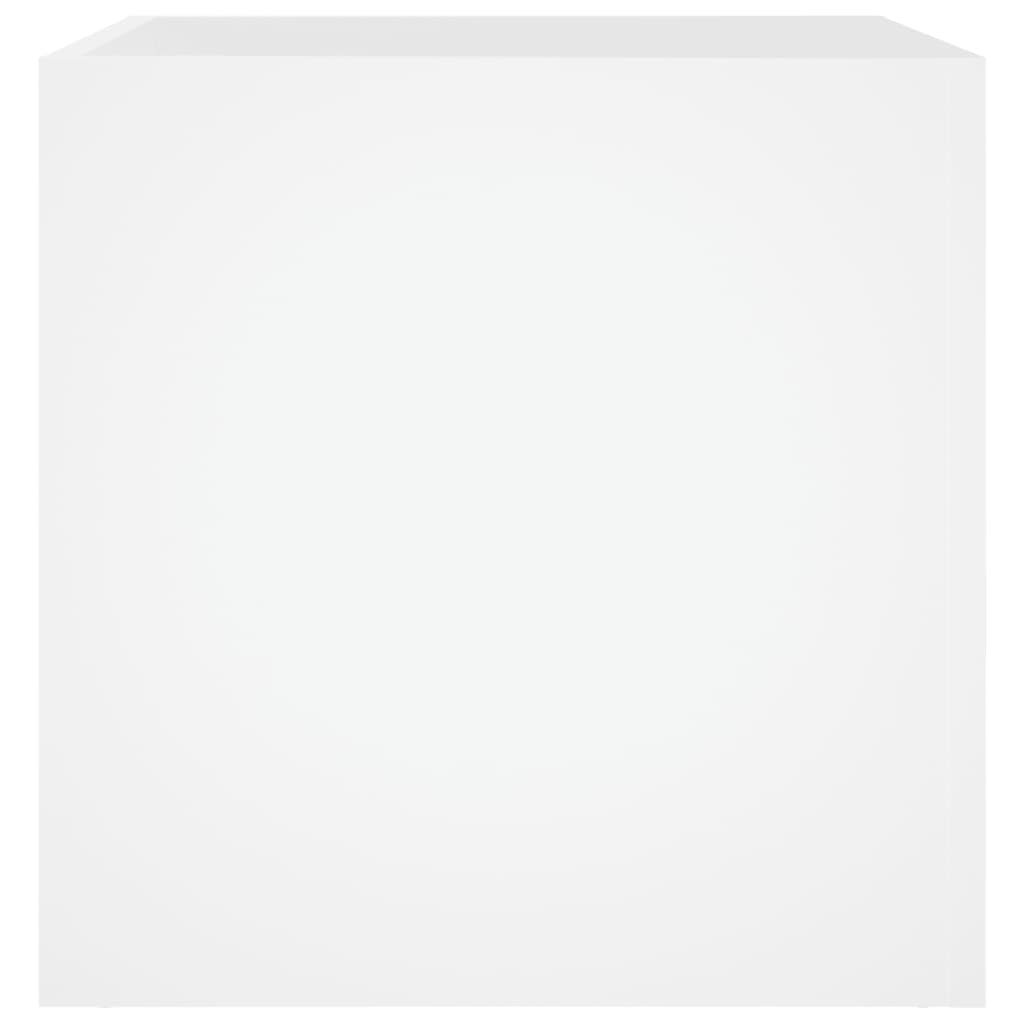 vidaXL Planter Box White 40x40x40 cm Engineered Wood