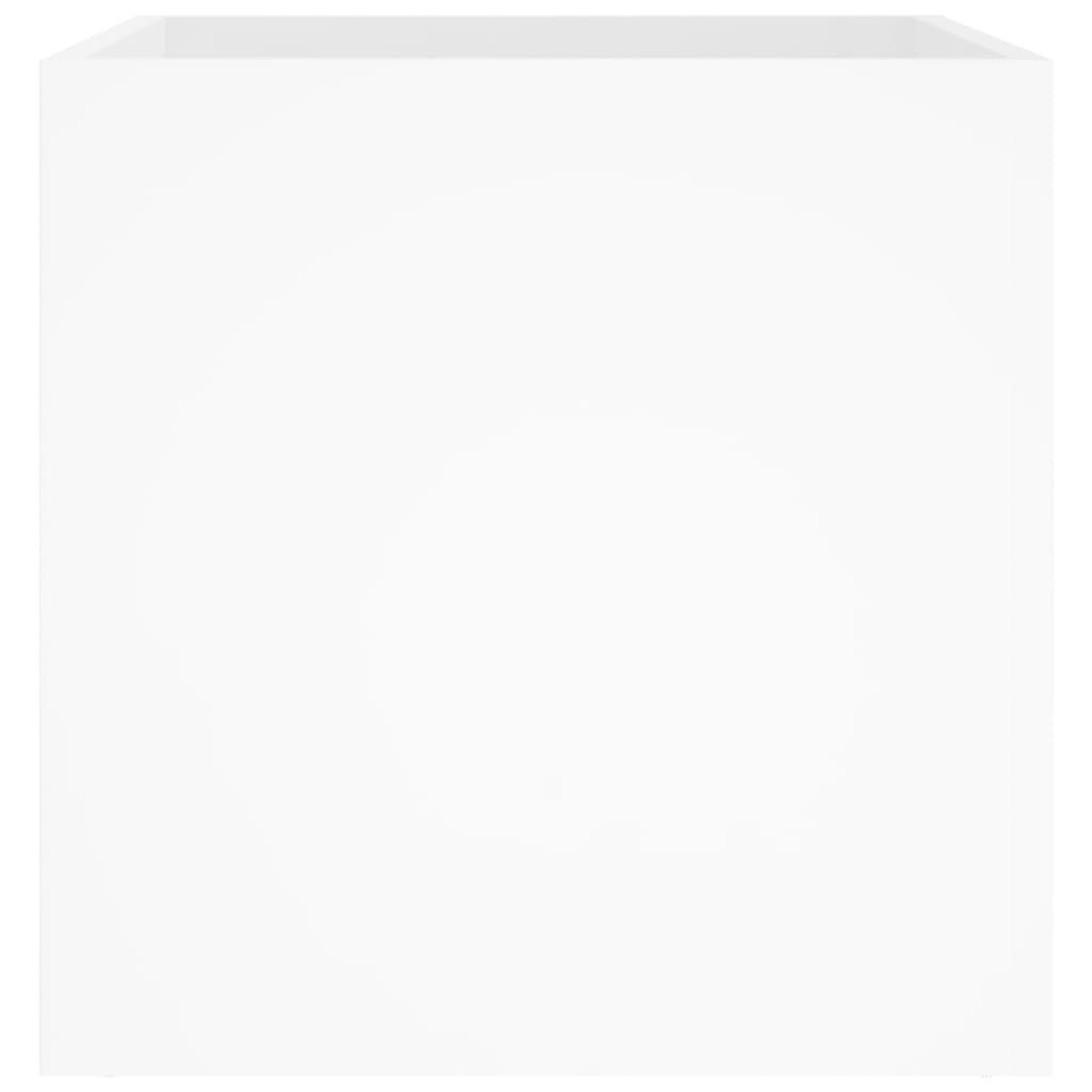 vidaXL Planter Box High Gloss White 40x40x40 cm Engineered Wood