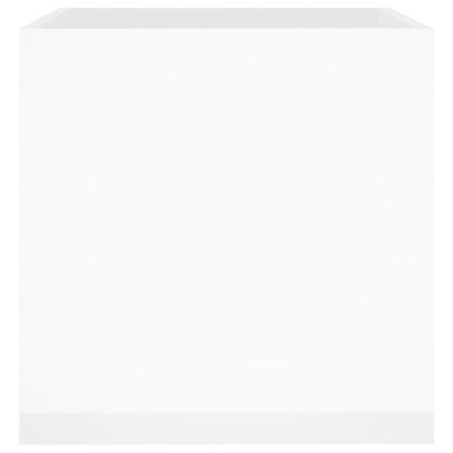 vidaXL Planter Box High Gloss White 40x40x40 cm Engineered Wood