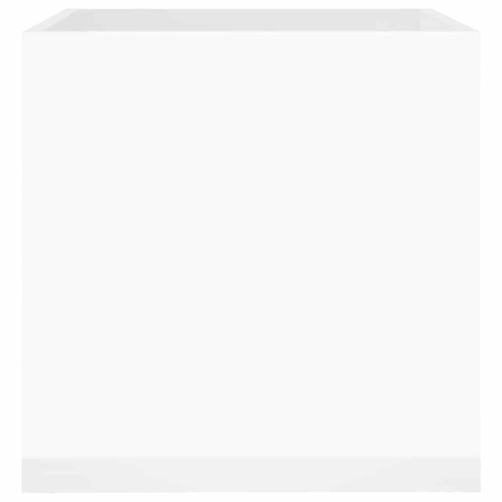 vidaXL Planter Box High Gloss White 40x40x40 cm Engineered Wood