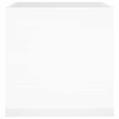 vidaXL Planter Box High Gloss White 40x40x40 cm Engineered Wood