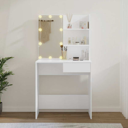 vidaXL Dressing Table | White | Engineered wood, acrylic | Dressing Table