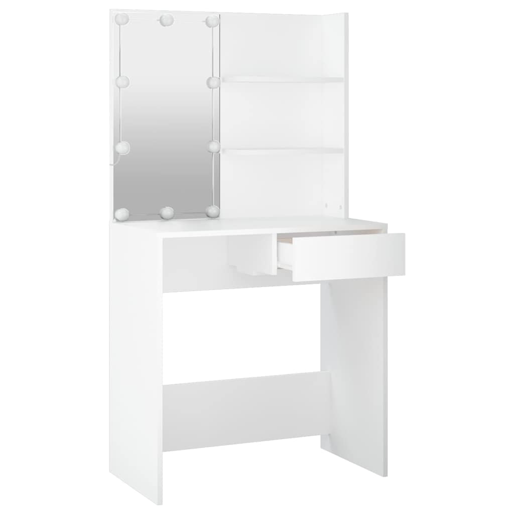 vidaXL Dressing Table | White | Engineered wood, acrylic | Dressing Table